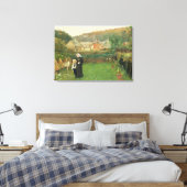 1895年の未亡人(キャンバス上油) キャンバスプリント (インサイチュ (寝室))