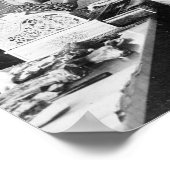 1895年の精肉店 ビンテージ写真 ポスター (角)