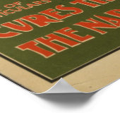 1895年の麻薬治療タバコの習慣を治める ポスター (角)