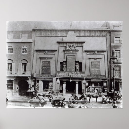 1895年ピカデリー・エジプト・ホール ポスター (正面)