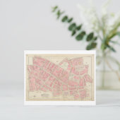 1895年ボストン市街の古地図 ポストカード (スタンド正面)
