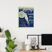 1895年ヴィンテージサイクリング雑誌・アートポスター ポスター (ホームオフィス)