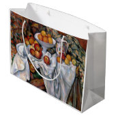 1895年～1900年、ポール・セザンヌ、リンゴとオレンジ ラージペーパーバッグ (裏面アングル)