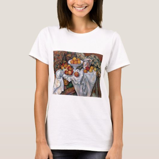 1895年~1900年、ポール・セザンヌ、リンゴとオレンジ Tシャツ (正面)