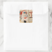 1895年Carl Larsson著Daddy's Room スクエアシール (バッグ)