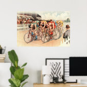 1895自転車レース再印刷36 x 24ポスター ポスター (ホームオフィス)