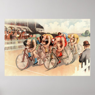 1895自転車レース再印刷36 x 24ポスター ポスター
