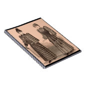 1895視線誘導標識プリントレディースコートとドレス ノートブック (右側)