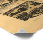 1895 Stocton, CA Bird's-eye viewパノラママップ ポスター (角)