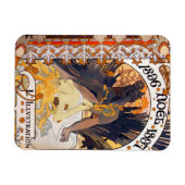 1896アルフォンスミュシャノールマグネット マグネット (横)