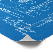 1896ガンマガジンパテントアートスケッチプリント ポスター (角)