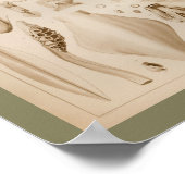 1896ヴィンテージイカタコ解剖学プリント ポスター (角)