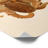 1896ヴィンテージカラタコプリント ポスター (角)