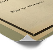 1896ヴィンテージゴードン自転車アドアートポスター ポスター (角)