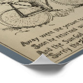 1896ヴィンテージサイクリングマガジン広告アートポスター ポスター (角)