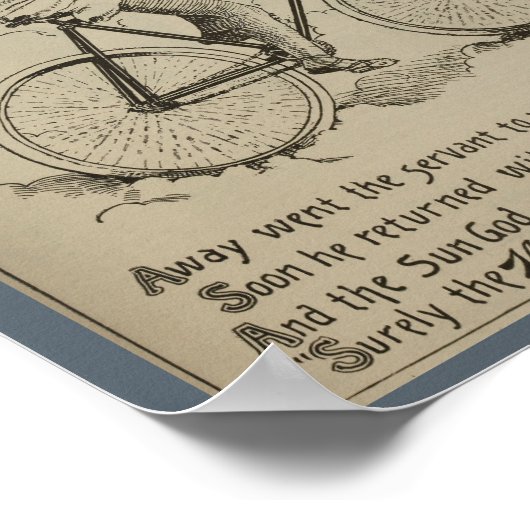 1896ヴィンテージサイクリングマガジン広告アートポスター ポスター (角)