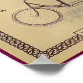 1896ヴィンテージサイクリングマガジン広告アートポスター ポスター (角)