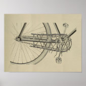 1896ヴィンテージサイクリングマガジン広告アートポスター ポスター (正面)