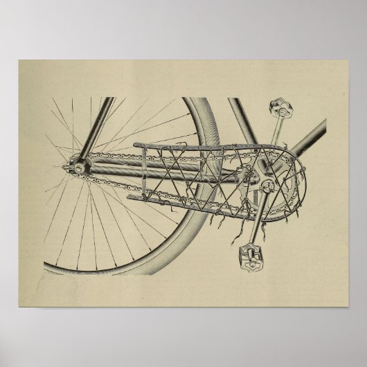 1896ヴィンテージサイクリングマガジン広告アートポスター ポスター (正面)