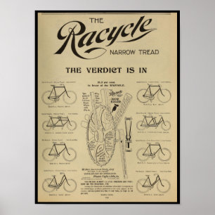 1896ヴィンテージサイクリングマガジン広告アートポスター ポスター