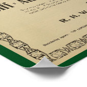 1896ヴィンテージサイクリングマガジン広告アートポスター ポスター (角)