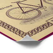 1896ヴィンテージサイクリングマガジン広告アートポスター ポスター (角)