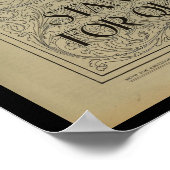 1896ヴィンテージビクター自転車誌アドアートポスター ポスター (角)