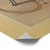 1896ヴィンテージブルーサイクリングマガジンアドアートプリント ポスター (角)