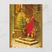 1896年のハンガリーのクリスマス シーズンポストカード (正面)