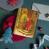 1896年のハンガリーのクリスマス シーズンポストカード