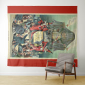 1896年のパンチ漫画「素晴らし未知」 タペストリー (インサイチュ(横))