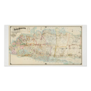 1896年アメリカ中西部の地図 ポスター