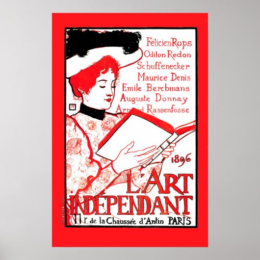 1896年パリは芸術フランスのに依存しない文学の表紙 ポスター (正面)