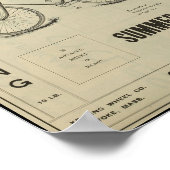 1896年ヴィンテージ競輪広告ポスター ポスター (角)