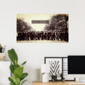 1896年4月19日パリ～ルーベ出発前 ポスター (ホームオフィス)