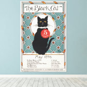 1896年5月の黒猫 キャンバスプリント (インサイチュ (ウッドフロア))