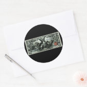 1896米国5ドルの銀証券 ラウンドシール (封筒)