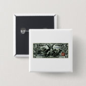 1896米国5ドルの銀証券 缶バッジ (正面&裏面)