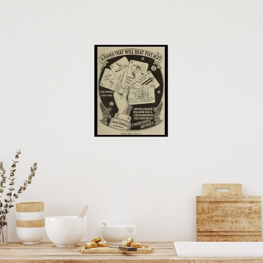 1896統一された年州自転車とアートポスター ポスター (キッチン)