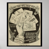 1896統一された年州自転車とアートポスター ポスター (正面)