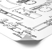 1896 Gun Magazine Patent Art Drawing Print ポスター (角)