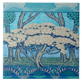 1896 May Tree Frieze, Designed by Walter Crane タイル