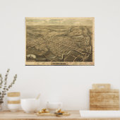 1896 St. Thomas, Ontario Bird's Eyeパノラママップ ポスター (キッチン)