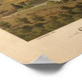 1897ナッシュビルTN 100年の万博パノラママップ ポスター (角)