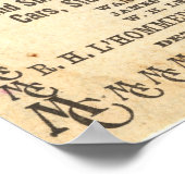 1897ヴィンテージミシガン中央鉄道ポスター ポスター (角)