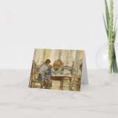 1897年にチルド・ハサムによって発表された子どもたち サンキューカード (正面)