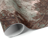 1897年のボストン地図を持つデザイン、Shabby Chic W ラッピングペーパー (ロールコーナー)