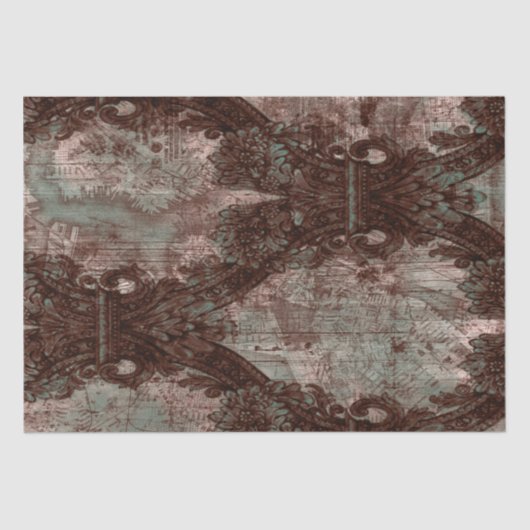 1897年のヴィンテージマップを使用したデザイン 薄葉紙 (正面)