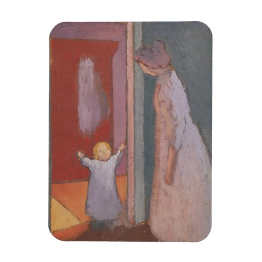 1897年の戸口の子供 マグネット (縦)
