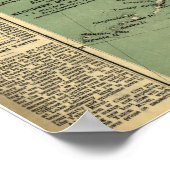 1897年アラスカの地図 ポスター (角)
